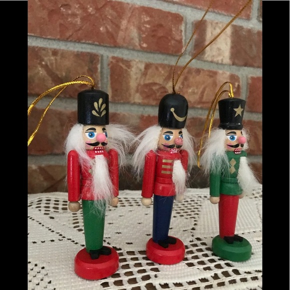 Rare Vintage Hand carved Nutcracker Tree Ornaments - Picture 2 of 7